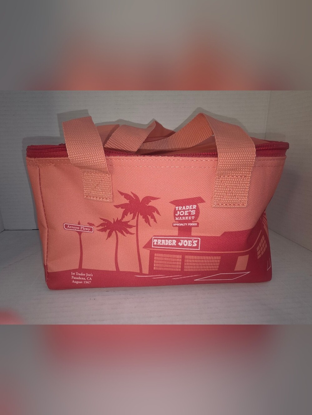 Trader Joe’s Mini Insulated Bag Peach/Orange August 2025 Release